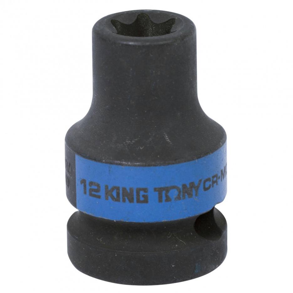 Головка торцевая ударная TORX Е-стандарт 1/2", E12, L = 38 мм KING TONY 457512M